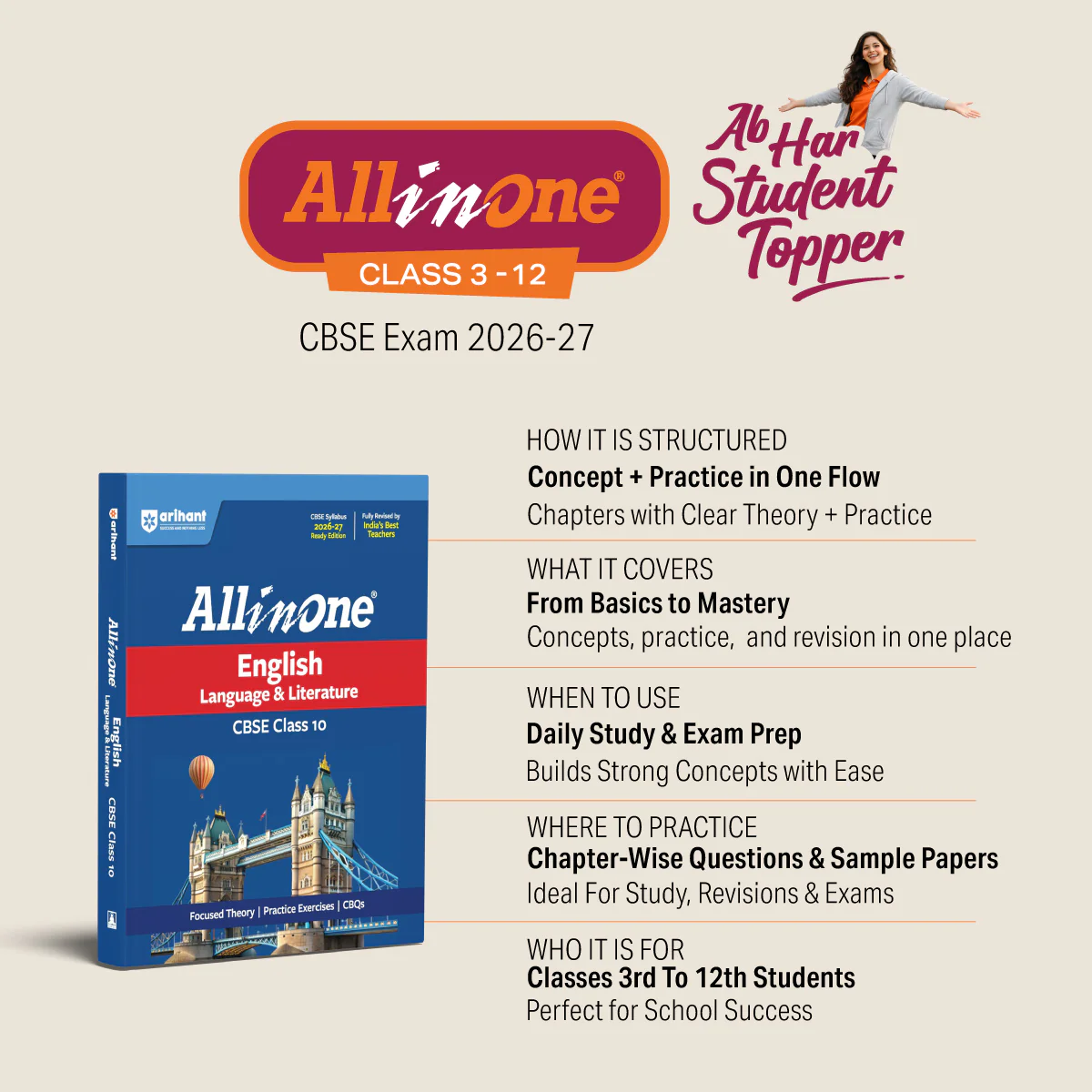 All in One Hindi Kendrik Class 11 for CBSE Exam 2026-27 | NCERT Based Complete Theory, Practice Exercises, CBQs, A-R, Sample Papers & Mind Maps | Revised Edition as per Latest Syllabus - Image 3