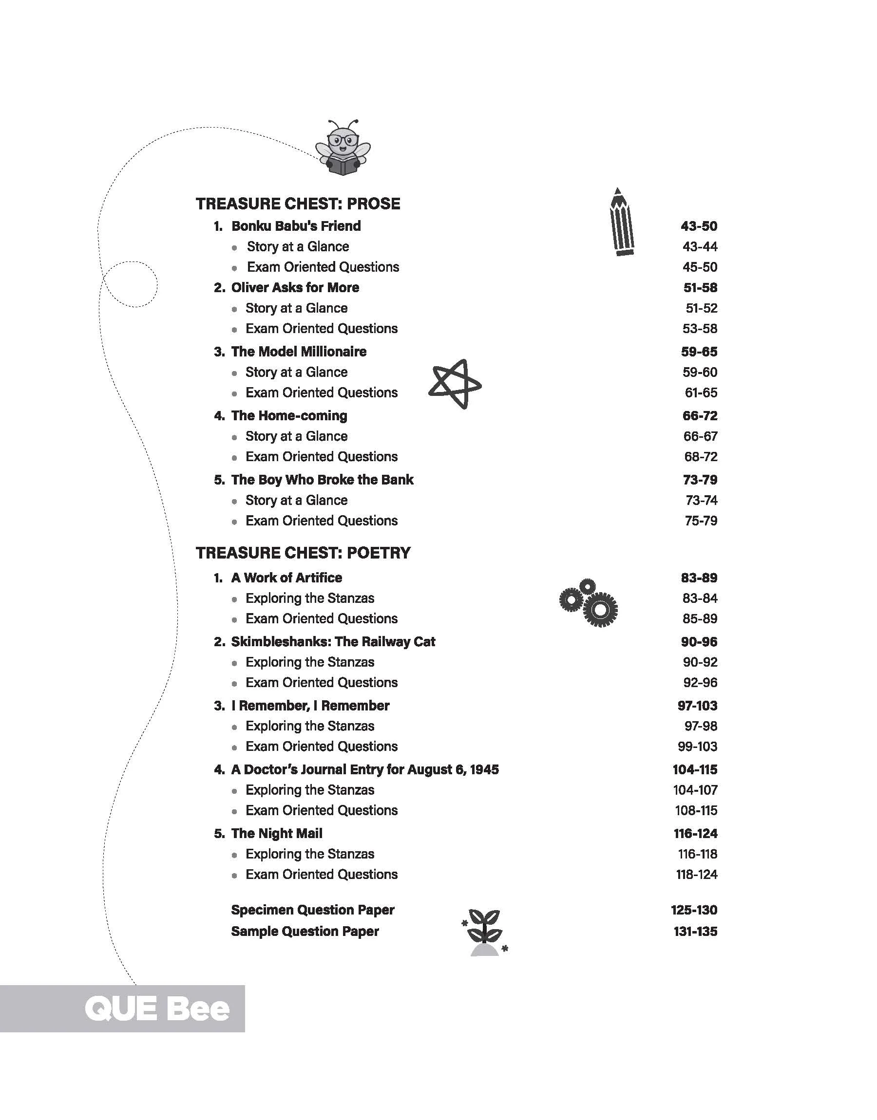 ICSE Literature in English (Paper 2) Class 9 Exam Book | Quick Theory, Exam Pattern Questions & Sample Papers | As per Latest ICSE Syllabus | Que Bee 2nd Edition - Image 6