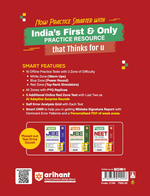 NEET (UG) 2026 Test Drive 20 Tests, 16 Booklets & 3600 Questions | Physics, Chemistry & Biology | AI-Adaptive Practice with Error Analysis, Smart OMR, Real-Time PYQs (Online) & Revision PDF | Based on Latest NTA Pattern - Image 8